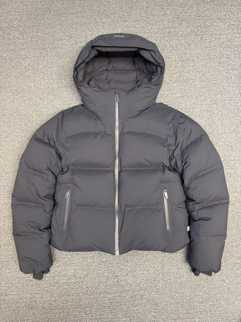 Aritzia Black Puffer Jacket with Hood
